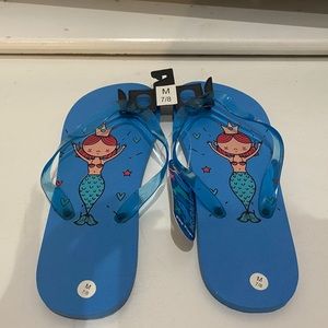 Girls Mermaid Flip Flops